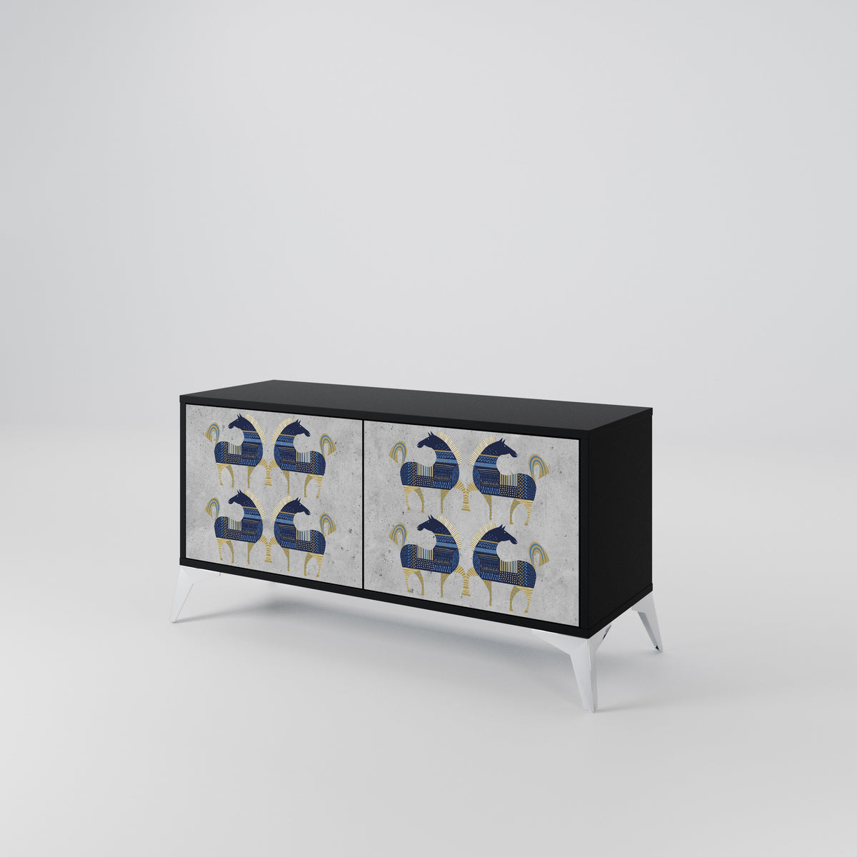 MAJESTIC STEED Compact 2-Door TV Cabinet