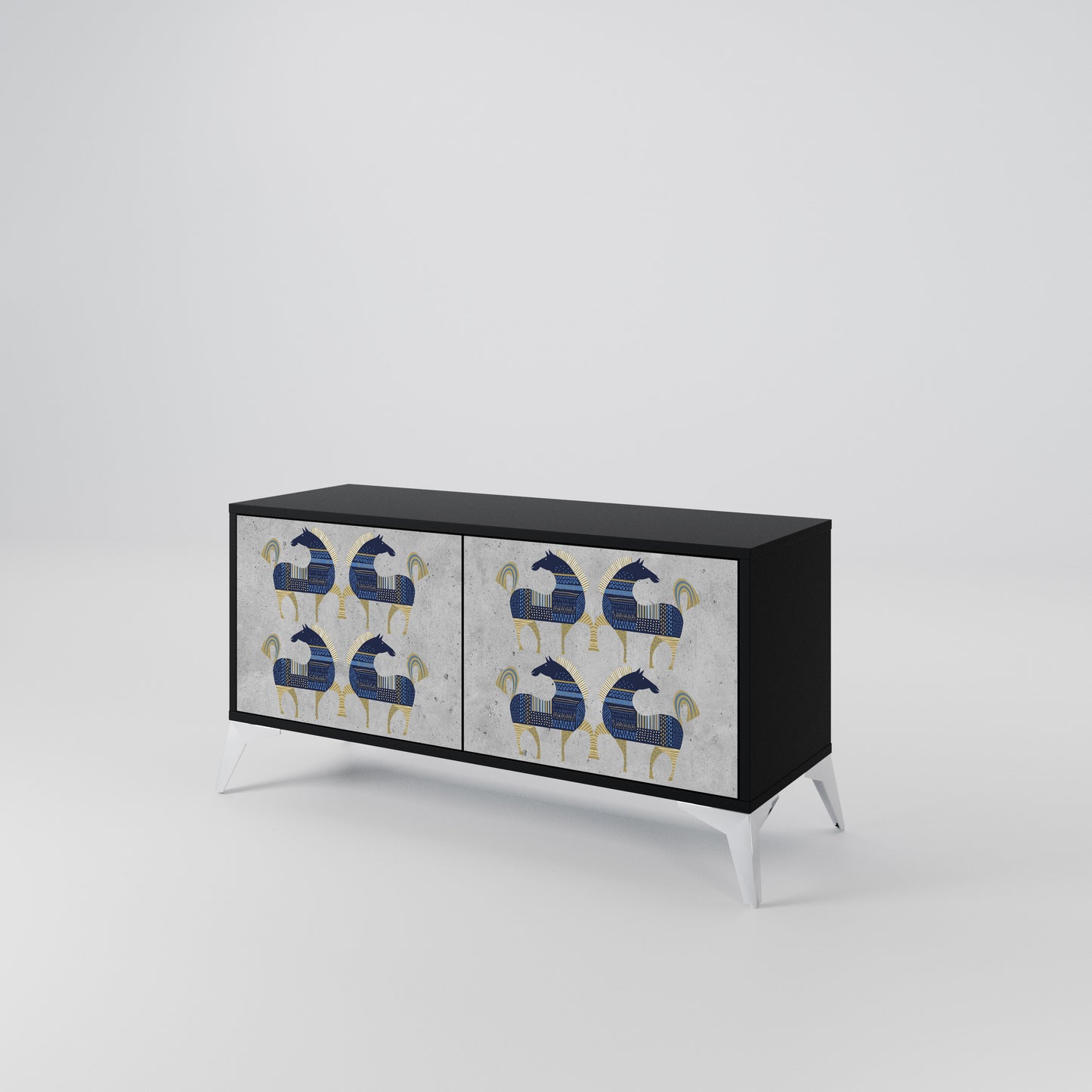 MAJESTIC STEED Compact 2-Door TV Cabinet