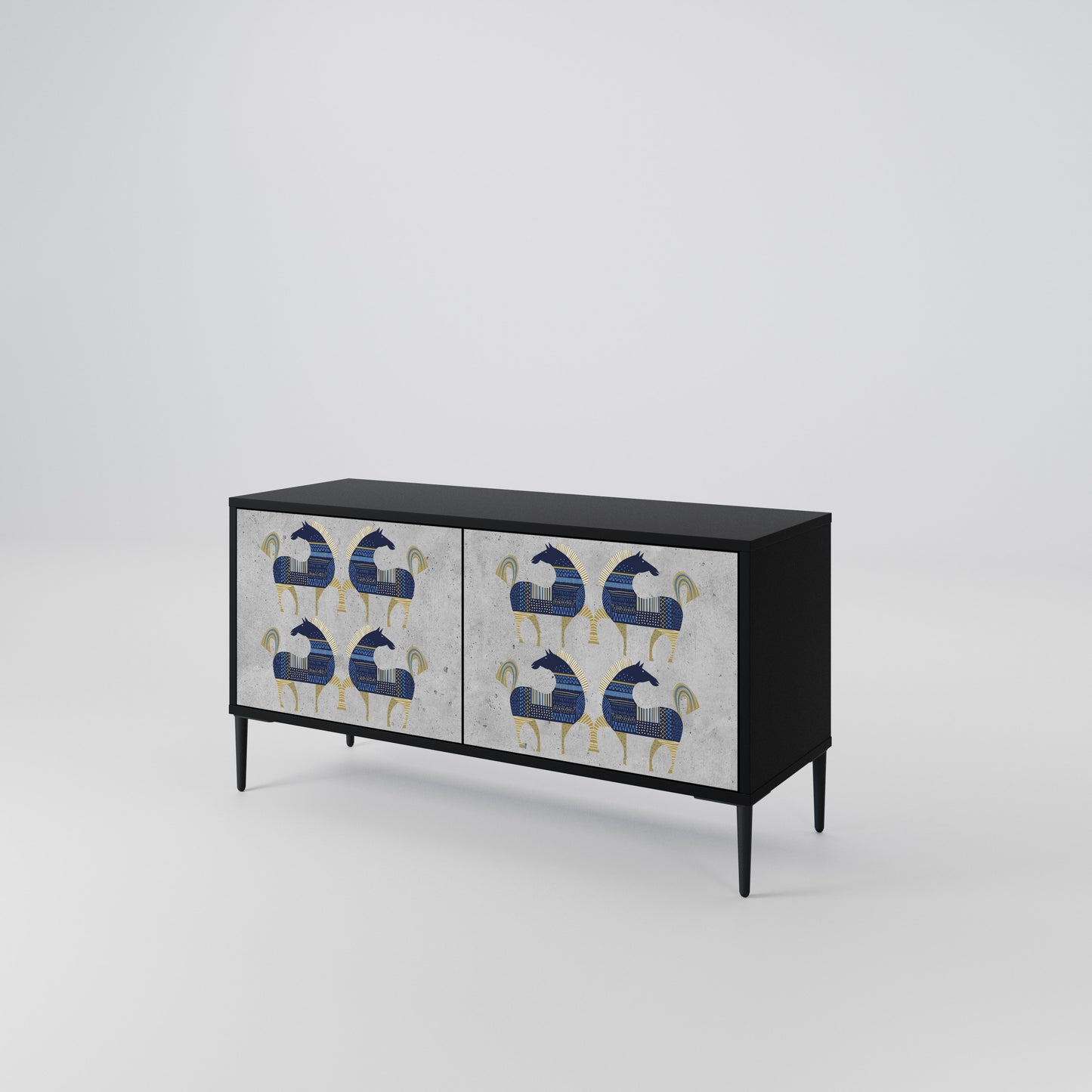 MAJESTIC STEED Compact 2-Door TV Cabinet