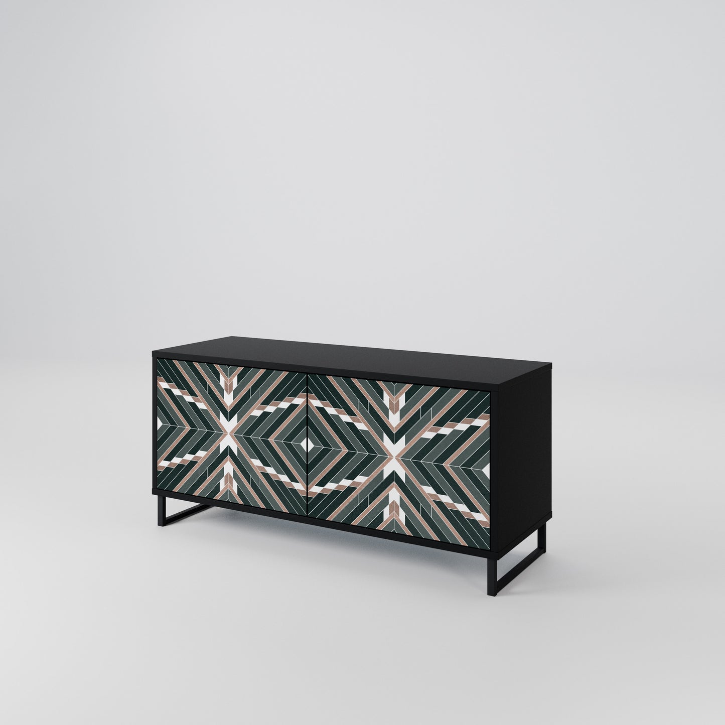 DIMENSION DELIGHTS Compact 2-Door TV Cabinet