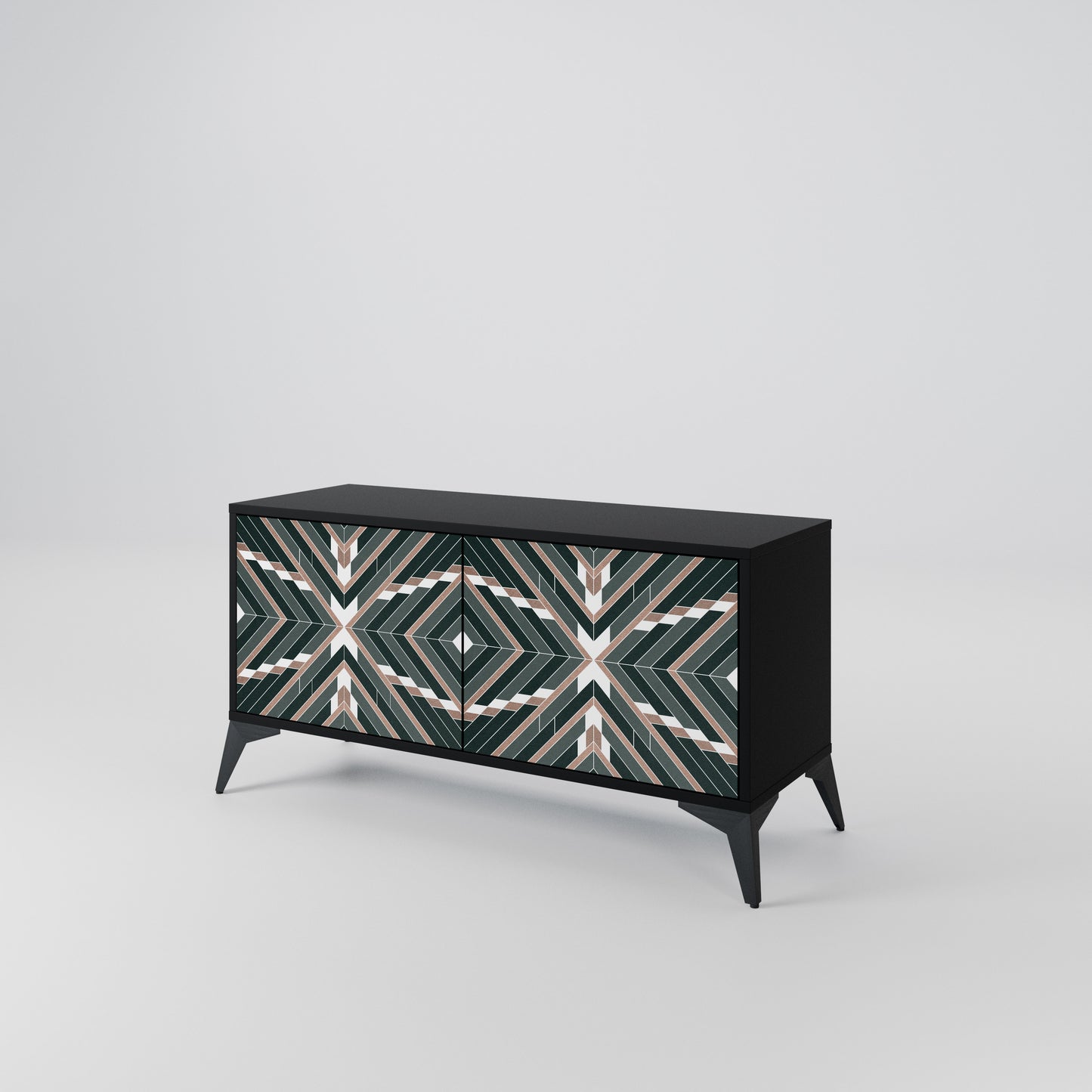 DIMENSION DELIGHTS Compact 2-Door TV Cabinet