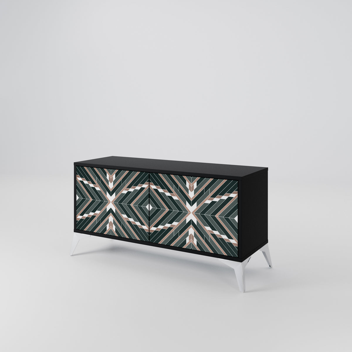 DIMENSION DELIGHTS Compact 2-Door TV Cabinet