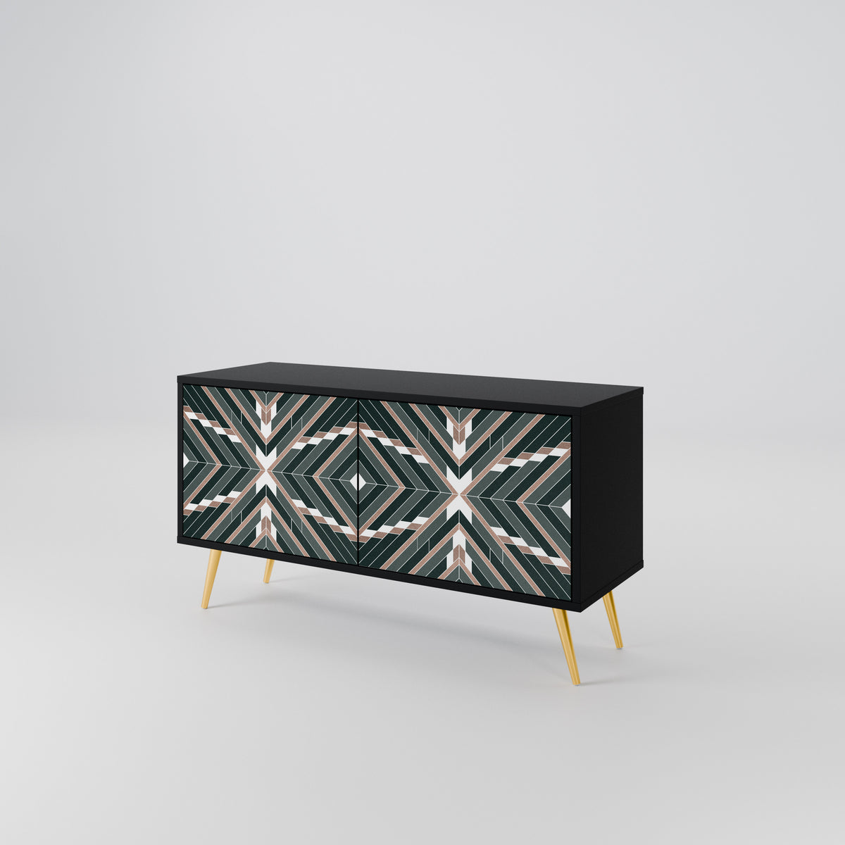 DIMENSION DELIGHTS Compact 2-Door TV Cabinet