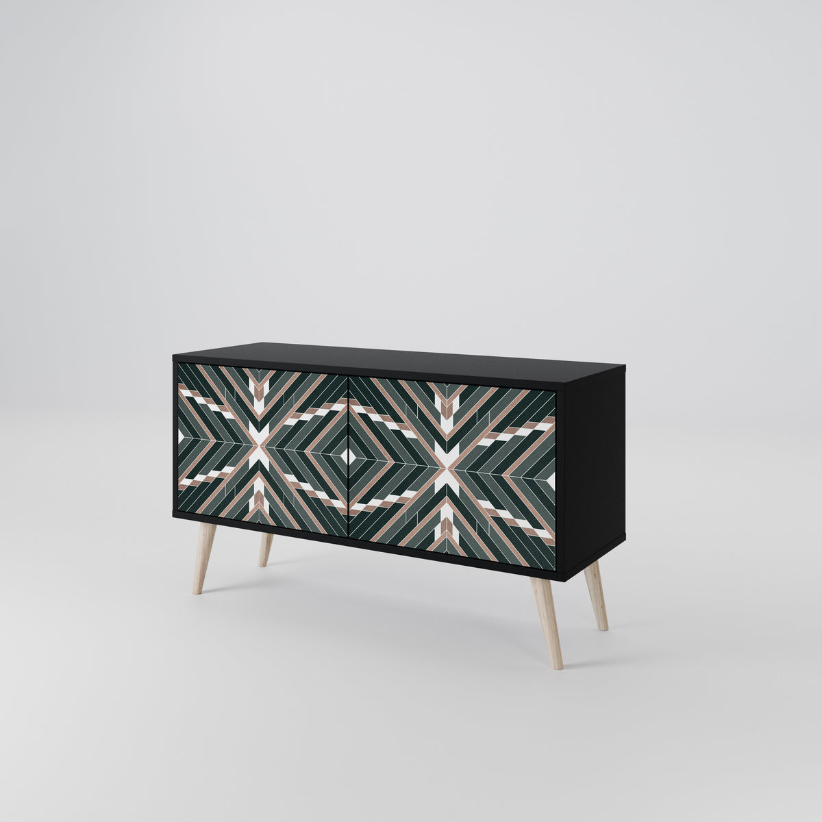 DIMENSION DELIGHTS Compact 2-Door TV Cabinet