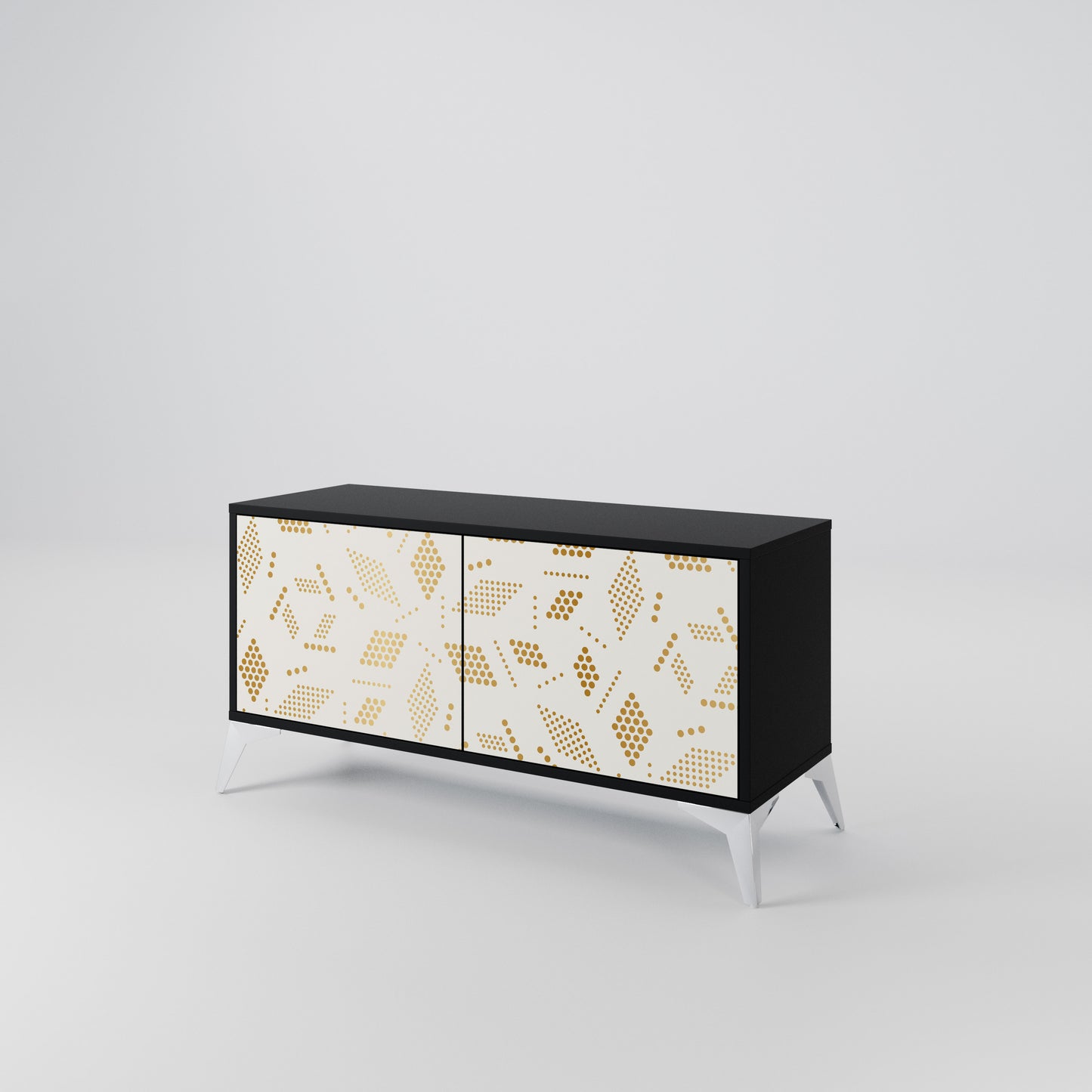 SPOTTED DAZE Compact 2-Door TV Cabinet