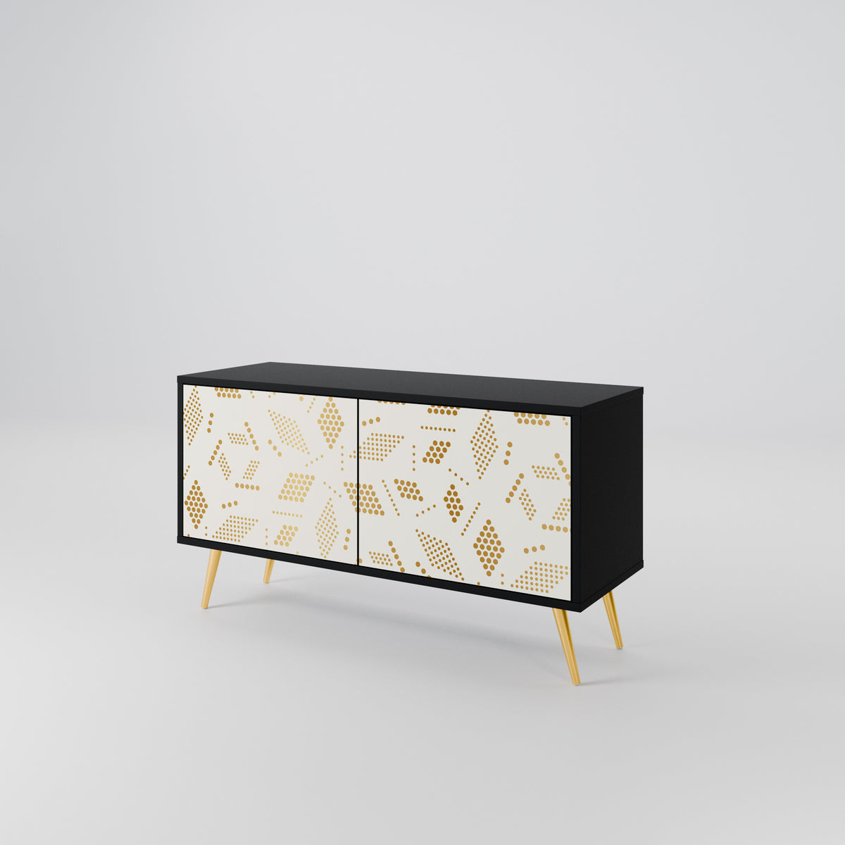 SPOTTED DAZE Compact 2-Door TV Cabinet