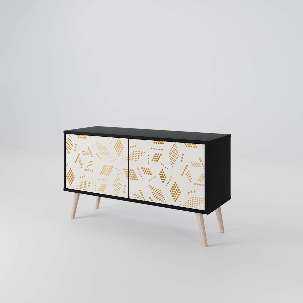 SPOTTED DAZE Compact 2-Door TV Cabinet