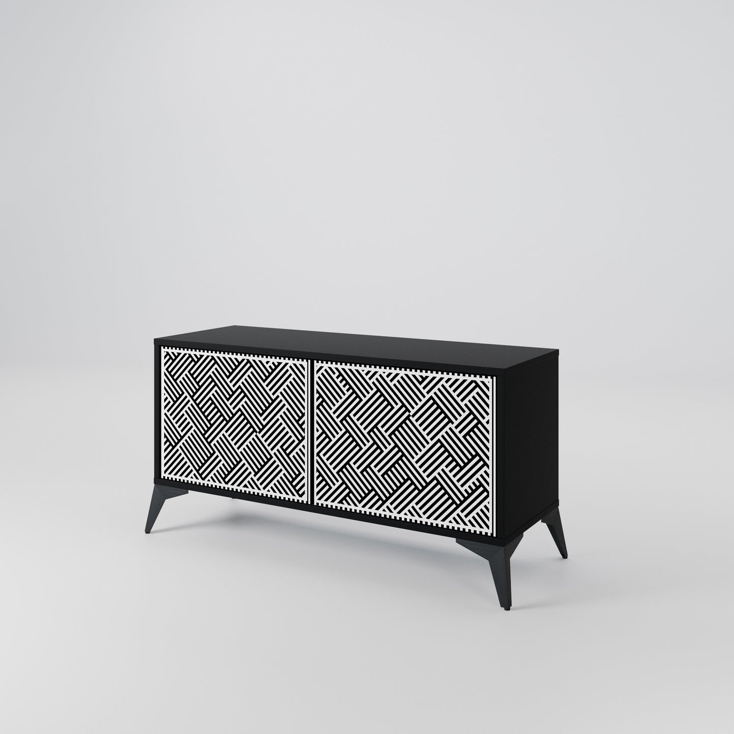 TEMPORARY SEQUENCE Compact 2-Door TV Cabinet