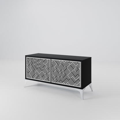 TEMPORARY SEQUENCE Compact 2-Door TV Cabinet