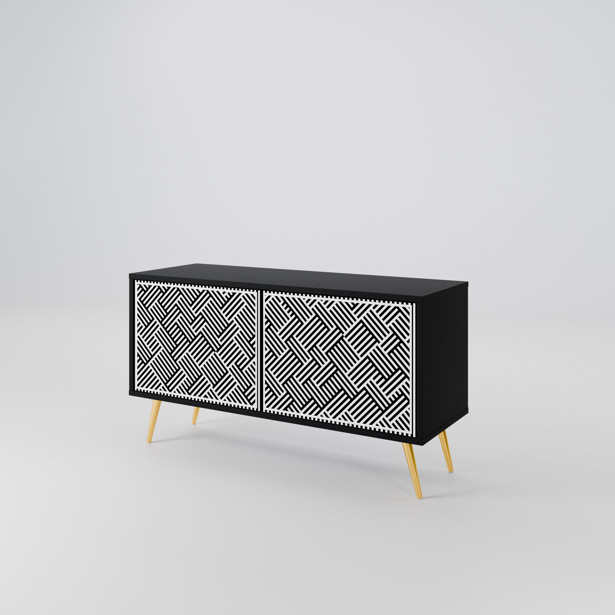 TEMPORARY SEQUENCE Compact 2-Door TV Cabinet