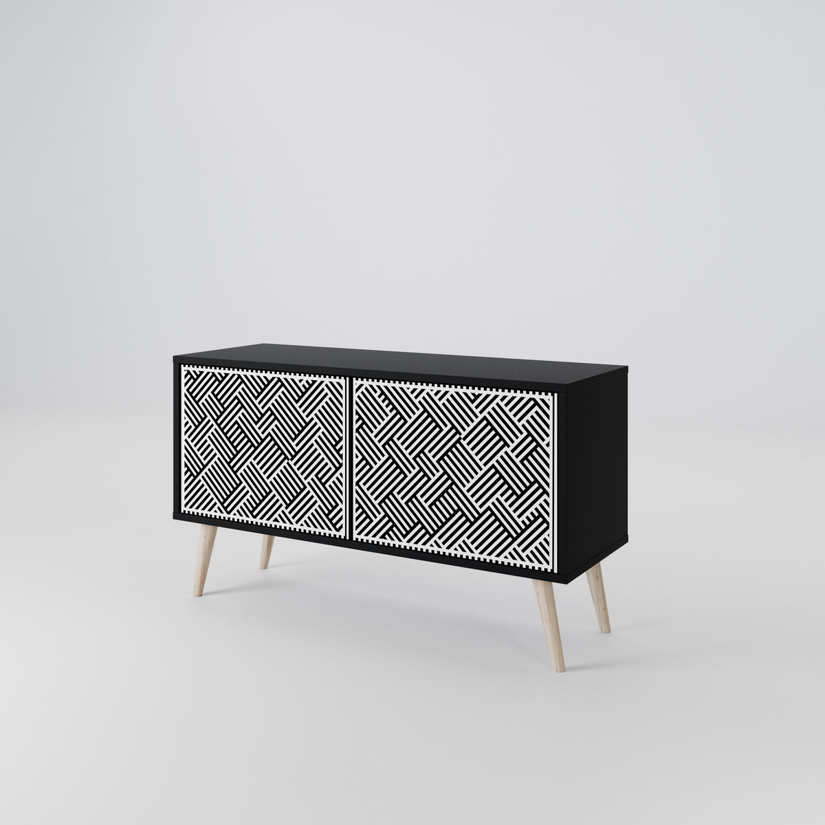 TEMPORARY SEQUENCE Compact 2-Door TV Cabinet