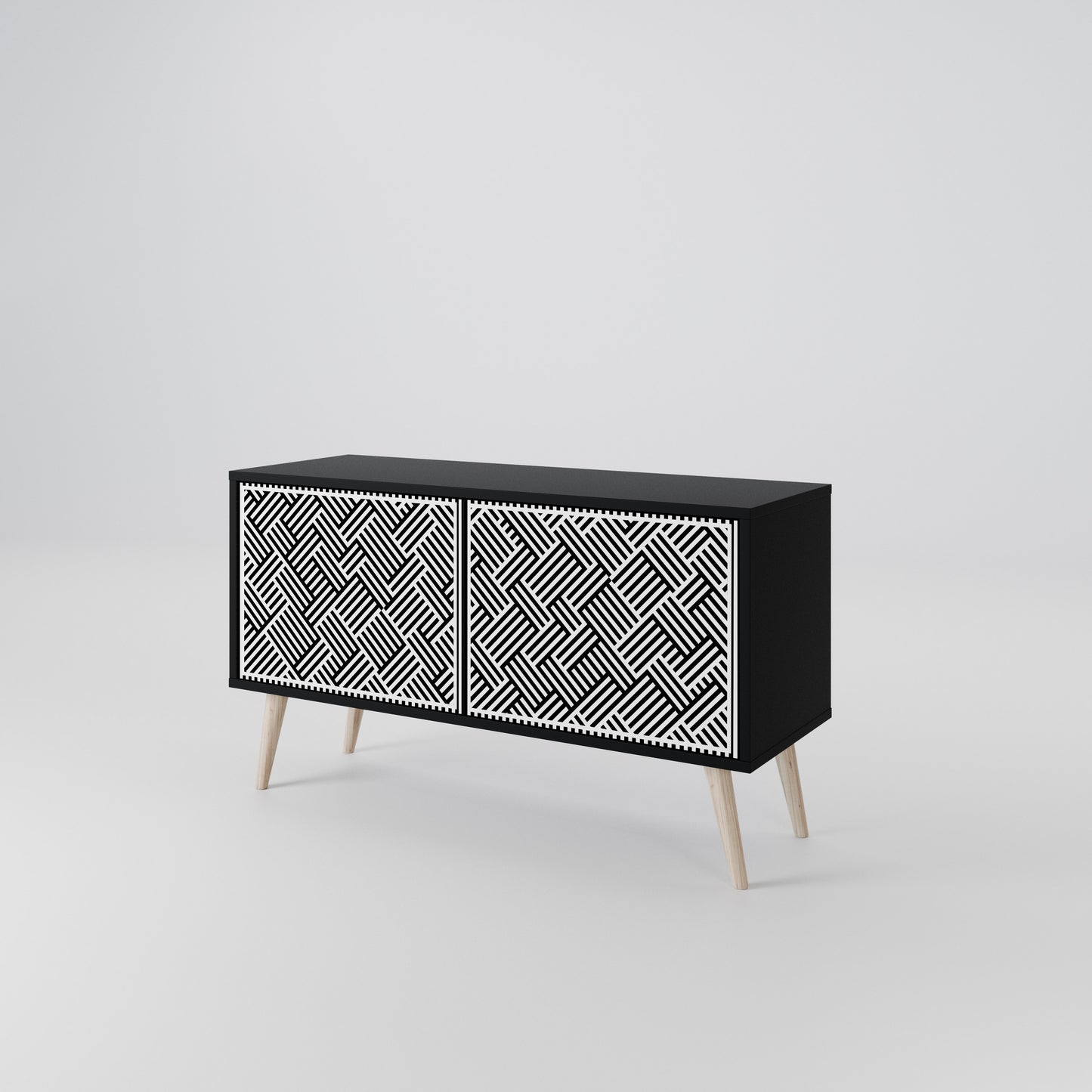 TEMPORARY SEQUENCE Compact 2-Door TV Cabinet