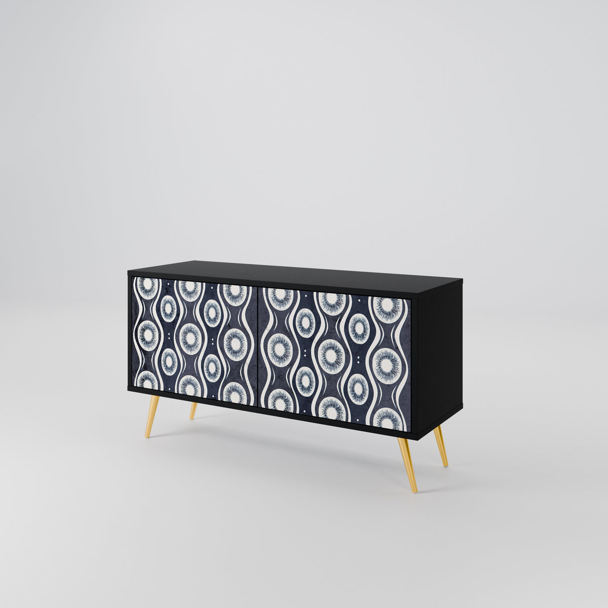 GRAPHITE EYES Compact 2-Door TV Cabinet