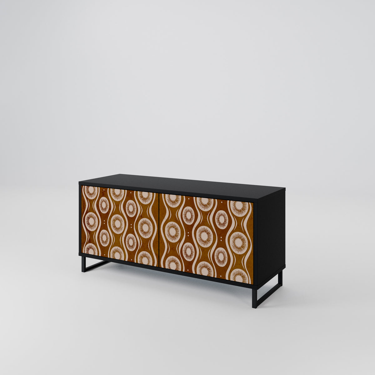 BROWN EYES Compact 2-Door TV Cabinet