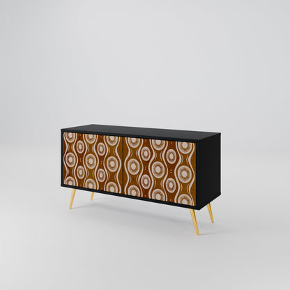 BROWN EYES Compact 2-Door TV Cabinet