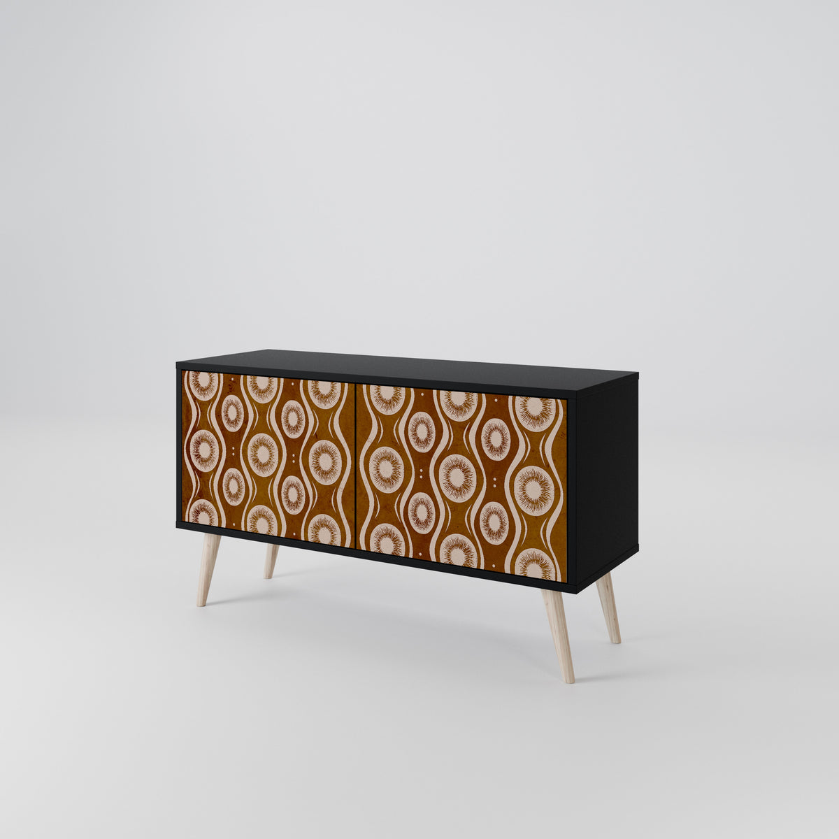 BROWN EYES Compact 2-Door TV Cabinet