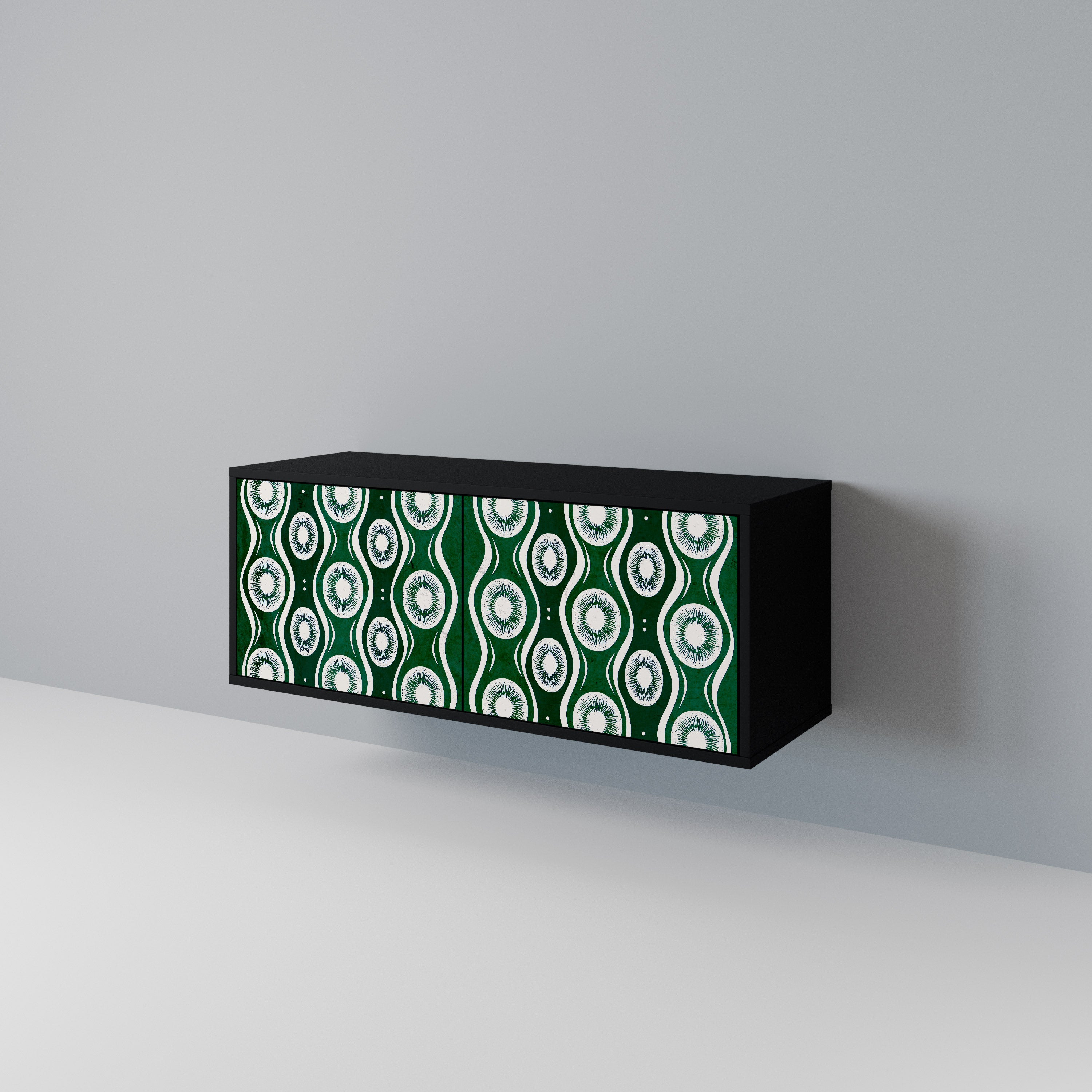 GREEN EYES Compact 2-Door TV Cabinet