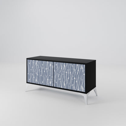 GRAPHITE RAIN Compact 2-Door TV Cabinet