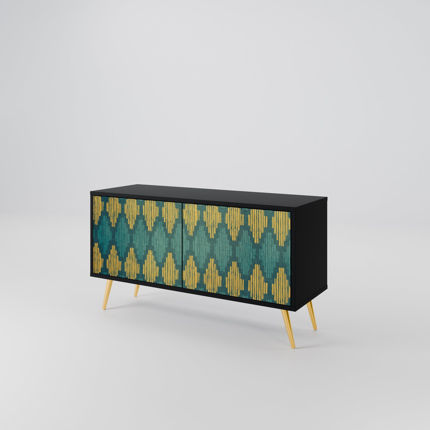 POLYGONS Compact 2-Door TV Cabinet