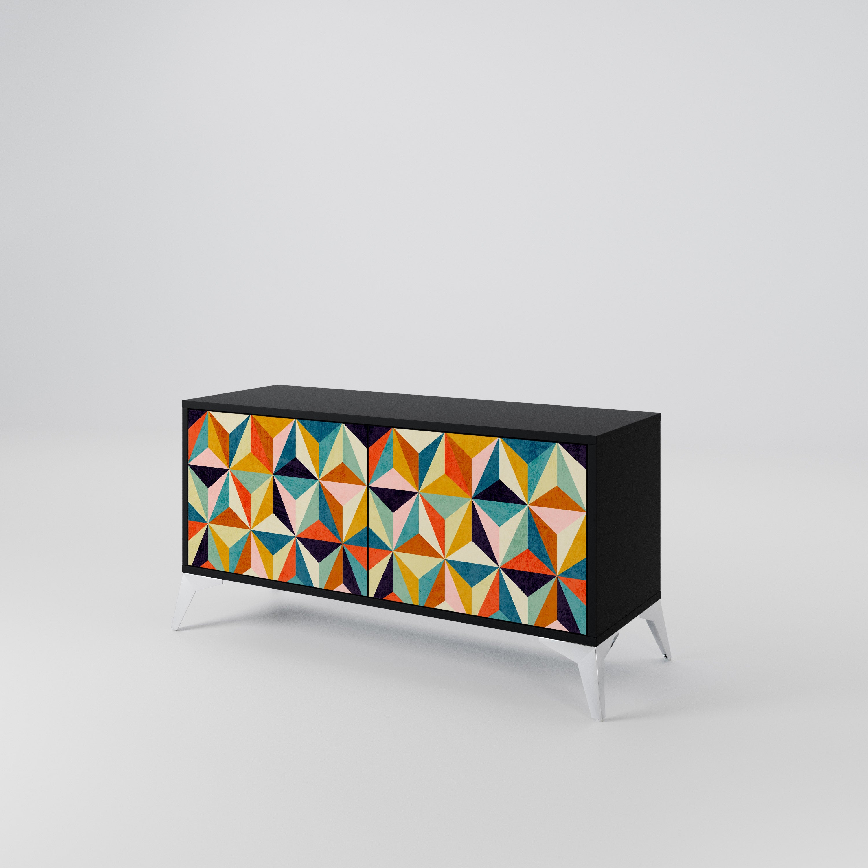 TESSELATE TREASURES Compact 2-Door TV Cabinet