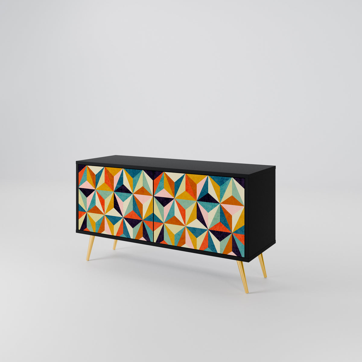 TESSELATE TREASURES Compact 2-Door TV Cabinet