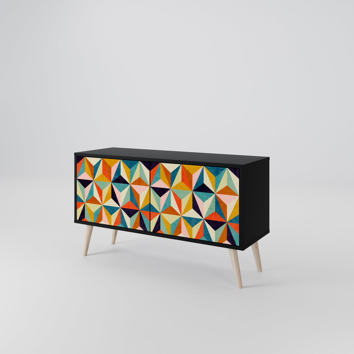 TESSELATE TREASURES Compact 2-Door TV Cabinet