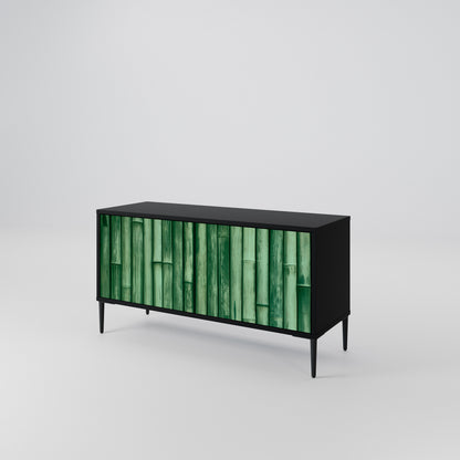 NATURAL GREEN Compact 2-Door TV Cabinet