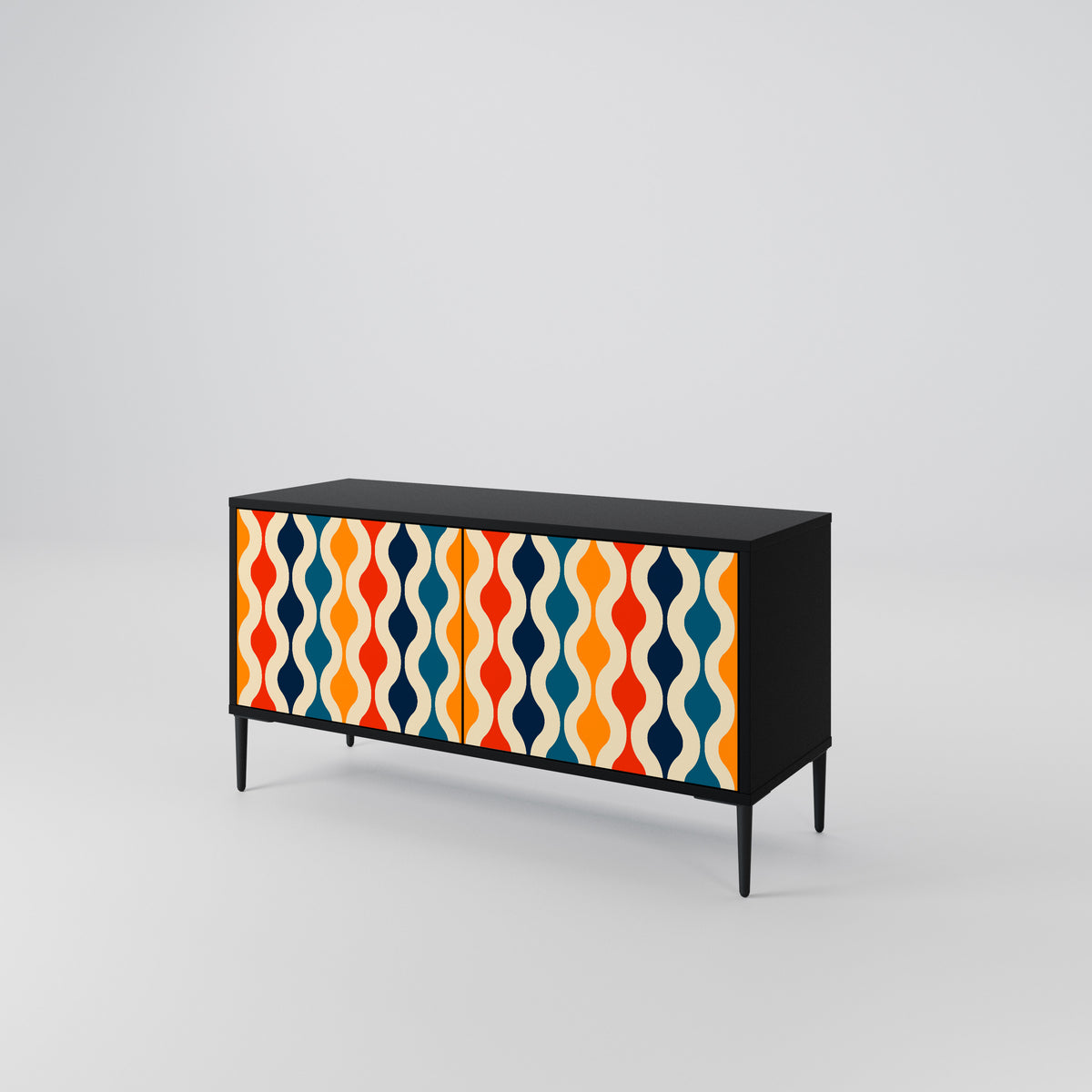 COLORFUL NOSTALGIA Compact 2-Door TV Cabinet
