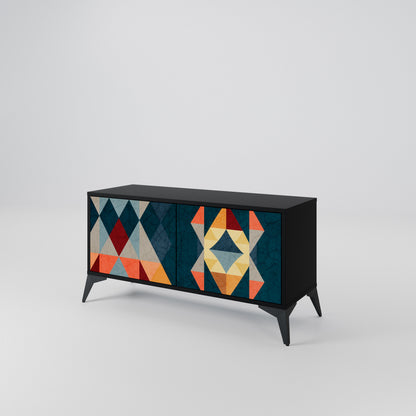 CRACKED ILLUSION Compact 2-Door TV Cabinet