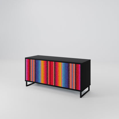 ETHNIC MEXICAN Compact 2-Door TV Cabinet