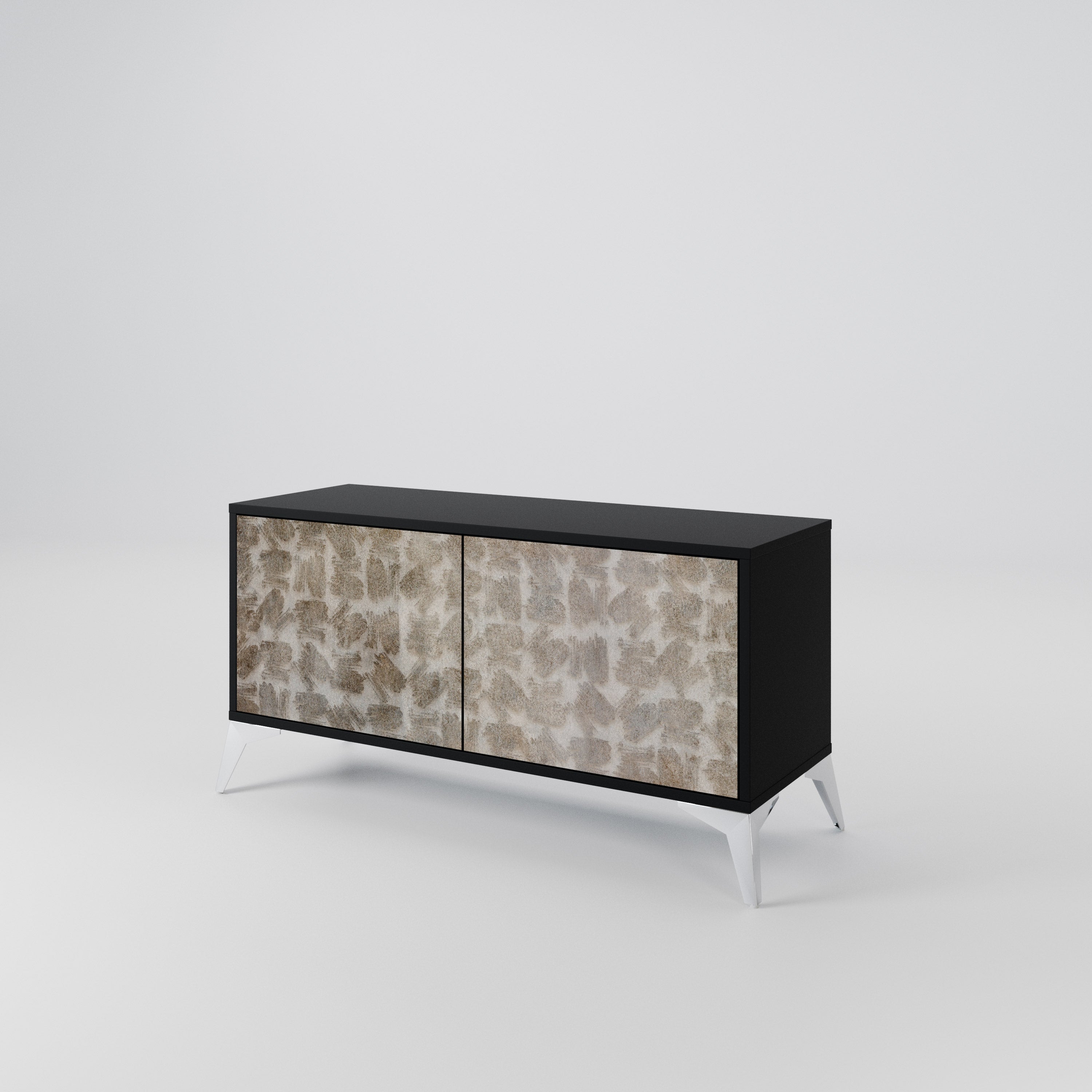 SLIGHTLY BLURRED Compact 2-Door TV Cabinet