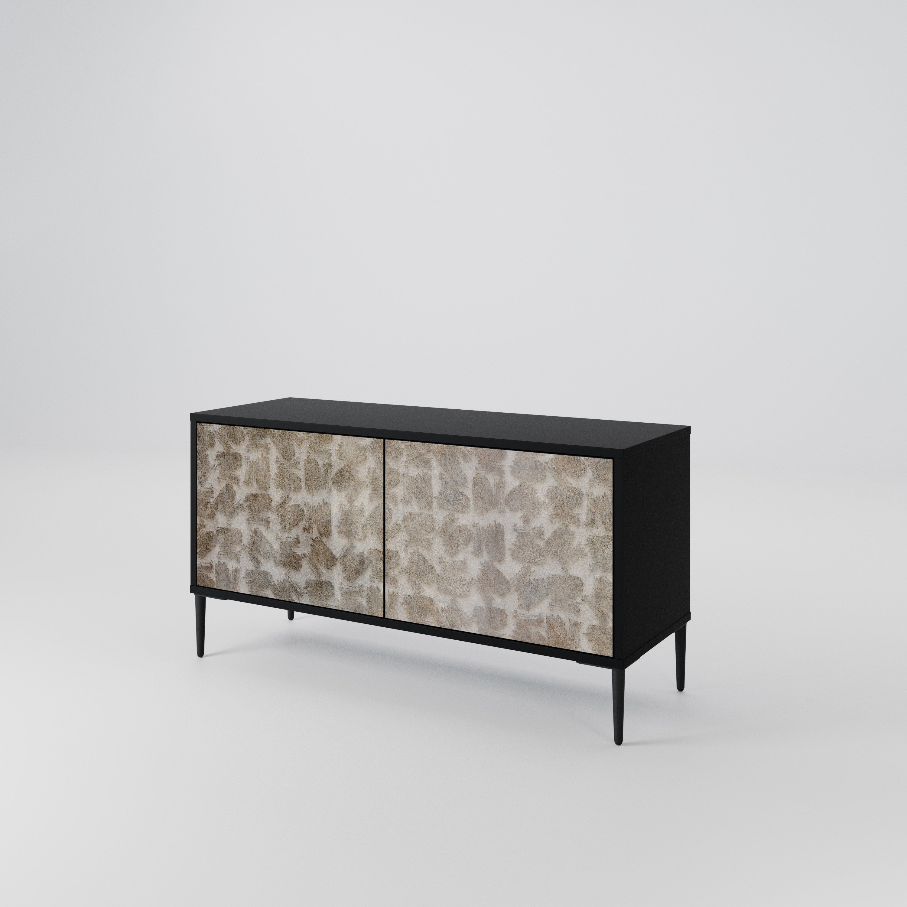 SLIGHTLY BLURRED Compact 2-Door TV Cabinet