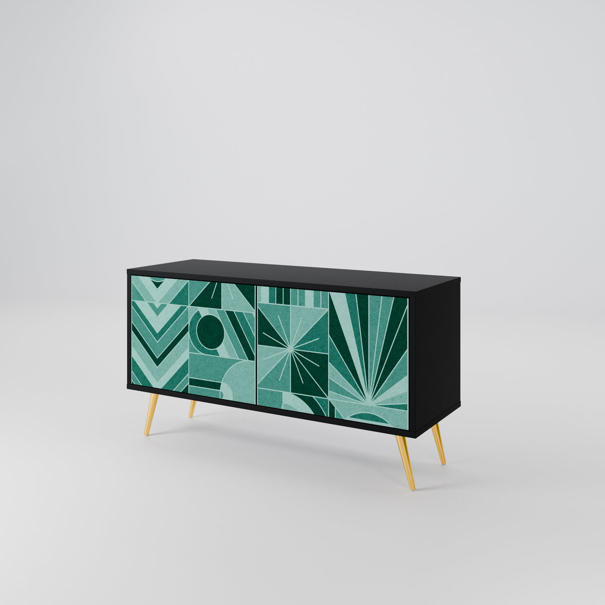 HARMONIC GRID Compact 2-Door TV Cabinet