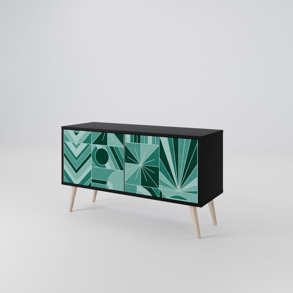 HARMONIC GRID Compact 2-Door TV Cabinet