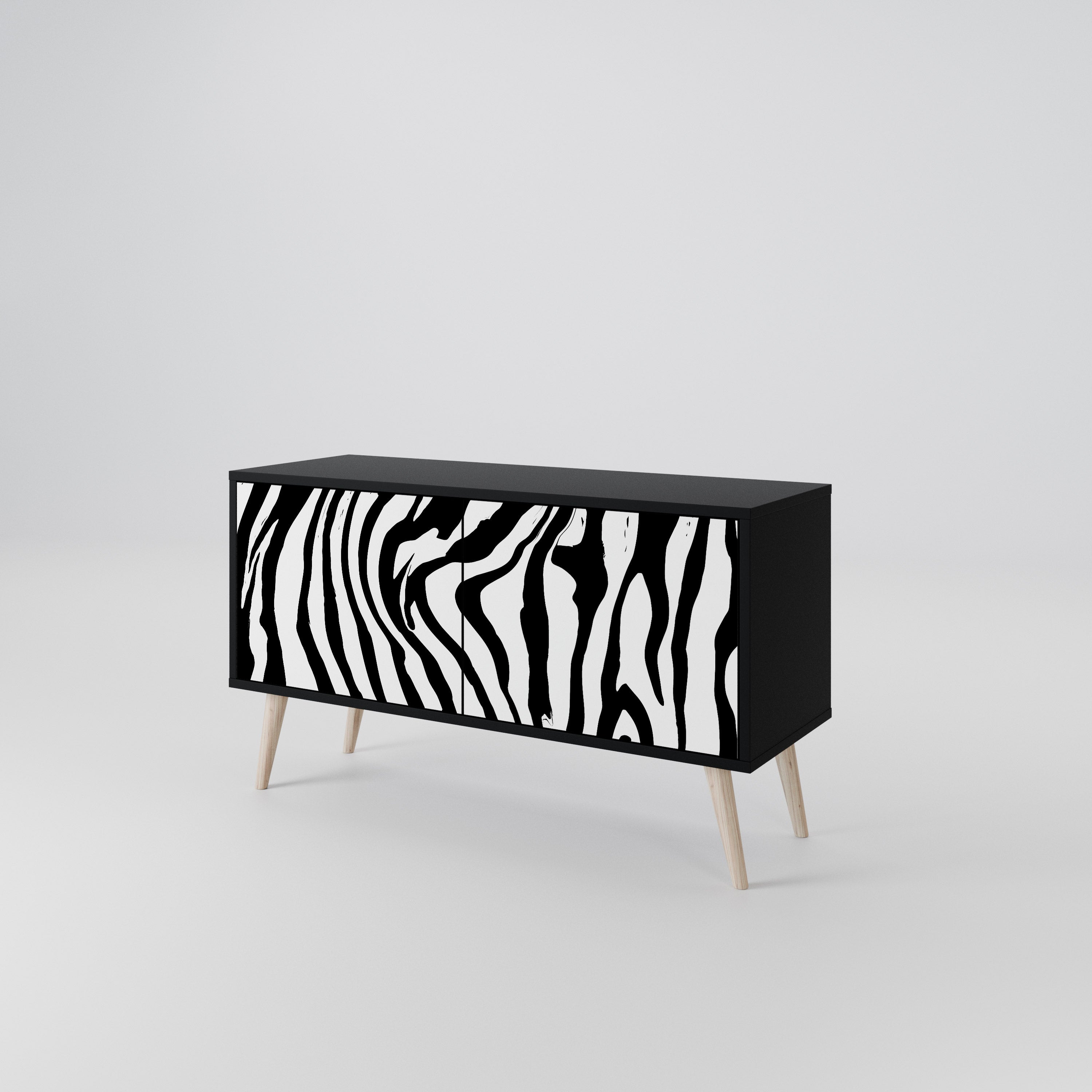 SPLENDID ZEBRA Compact 2-Door TV Cabinet
