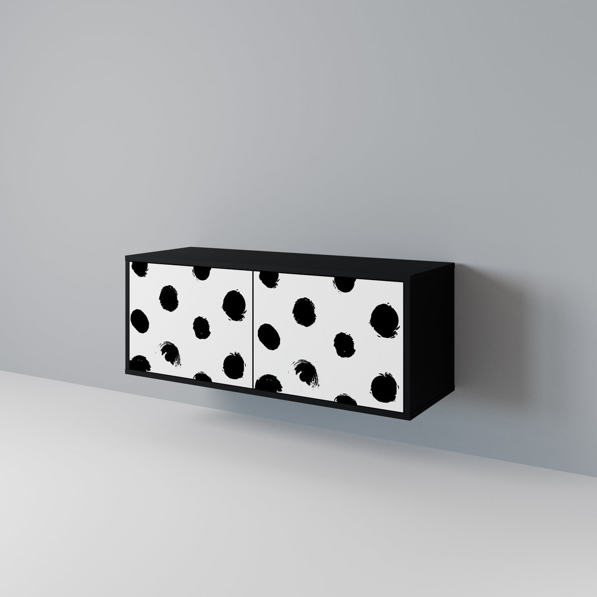 SLIPPING MINUTES Compact 2-Door TV Cabinet