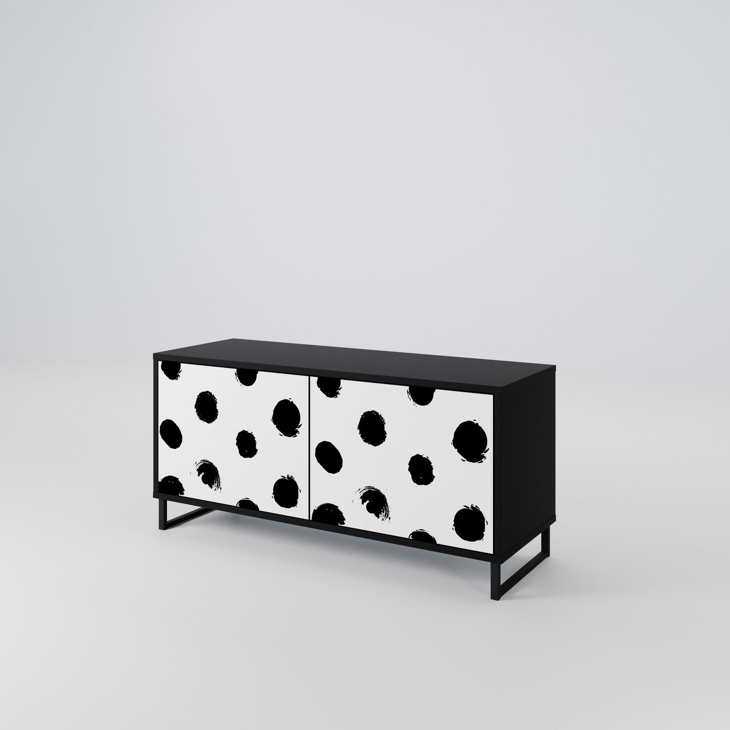 SLIPPING MINUTES Compact 2-Door TV Cabinet