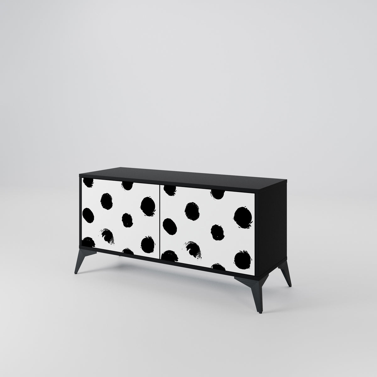 SLIPPING MINUTES Compact 2-Door TV Cabinet