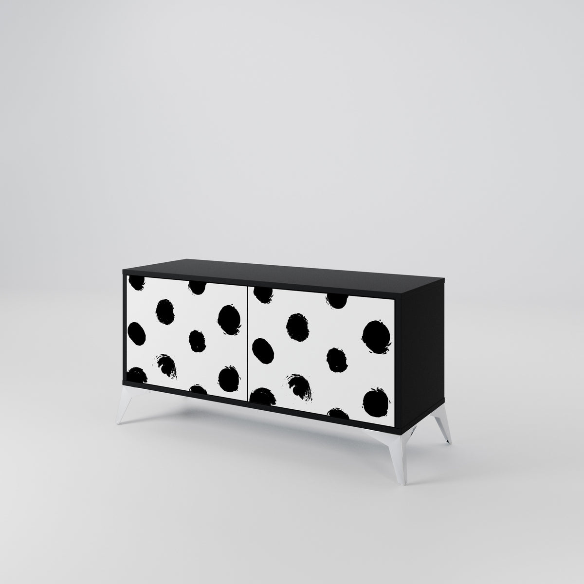 SLIPPING MINUTES Compact 2-Door TV Cabinet
