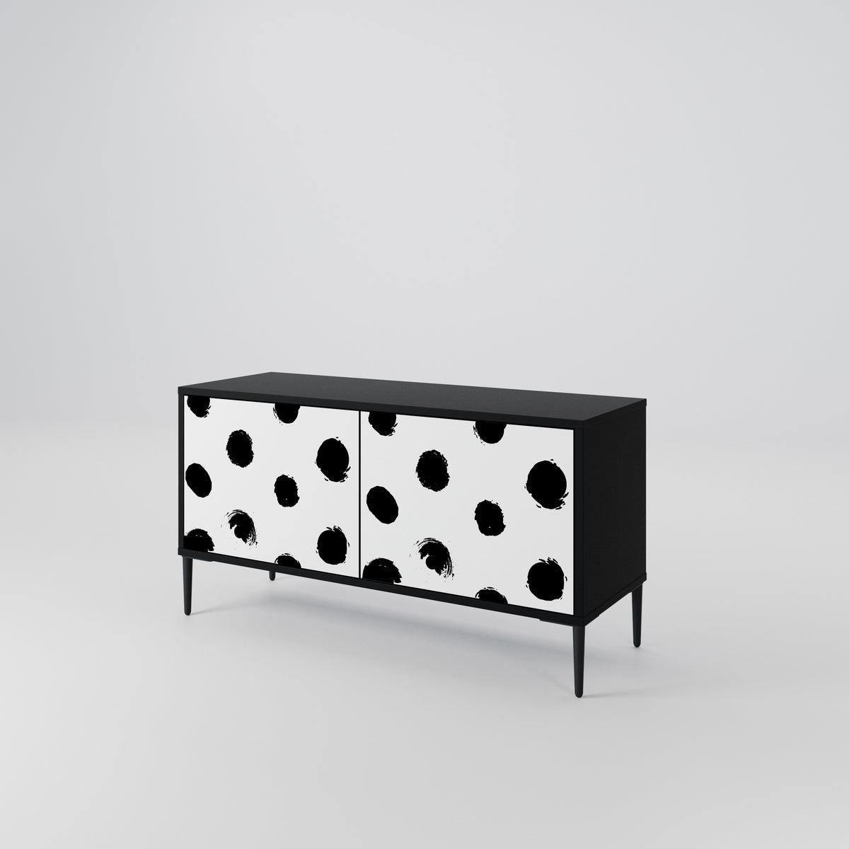 SLIPPING MINUTES Compact 2-Door TV Cabinet