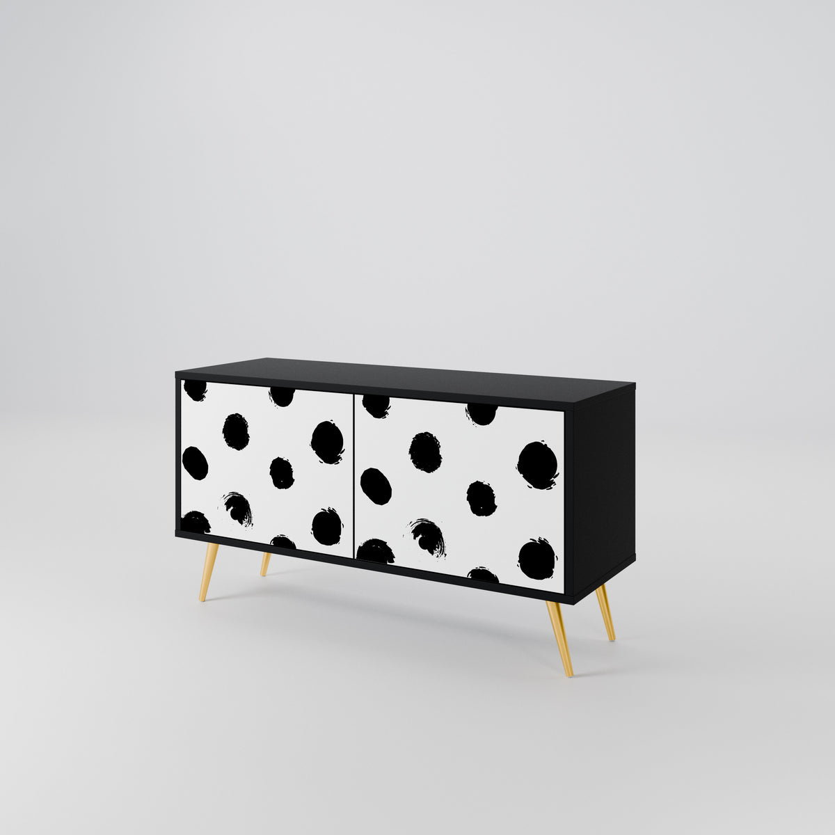 SLIPPING MINUTES Compact 2-Door TV Cabinet