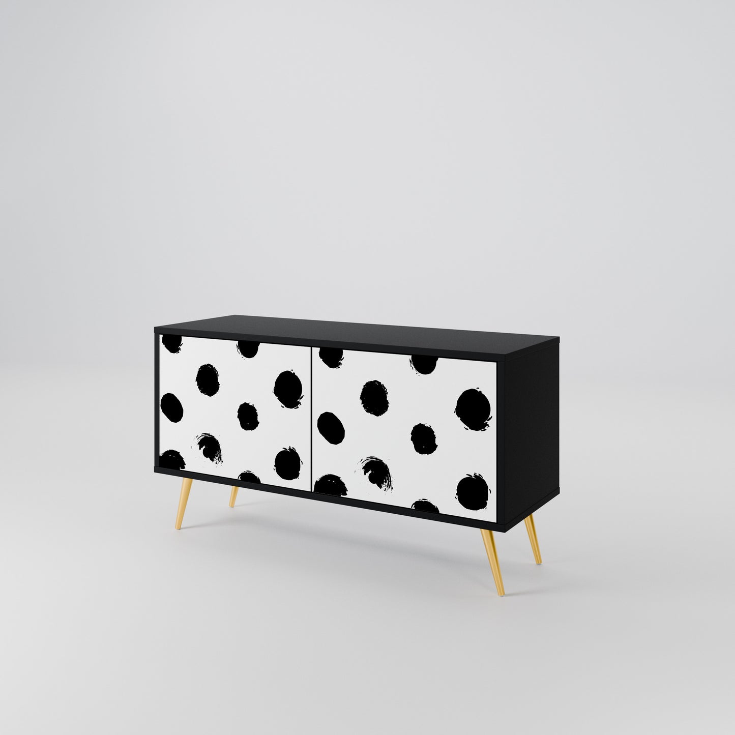 SLIPPING MINUTES Compact 2-Door TV Cabinet