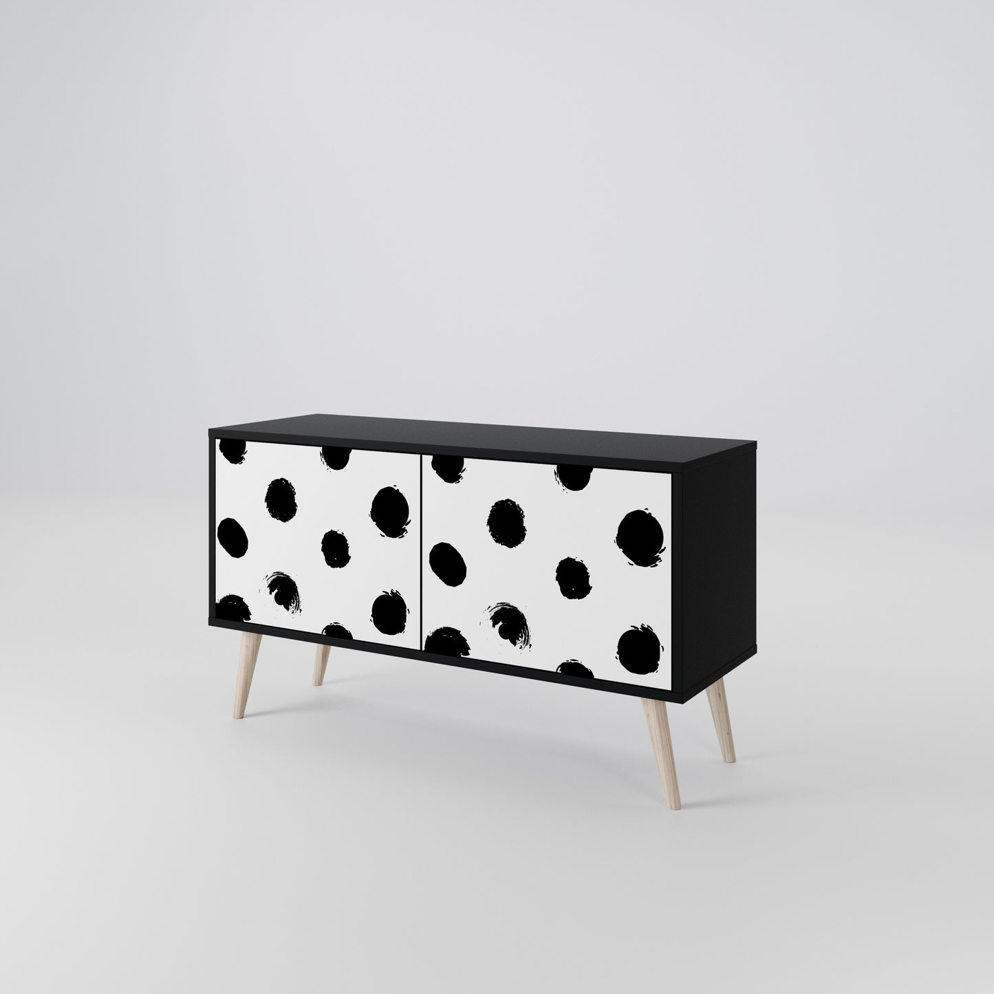 SLIPPING MINUTES Compact 2-Door TV Cabinet