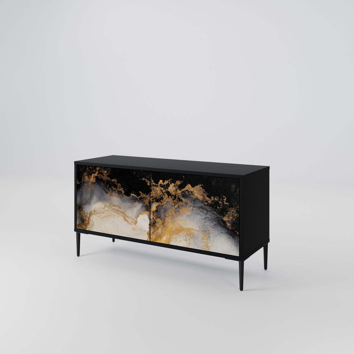MARBLE OF TOMMORROW Compact 2-Door TV Cabinet