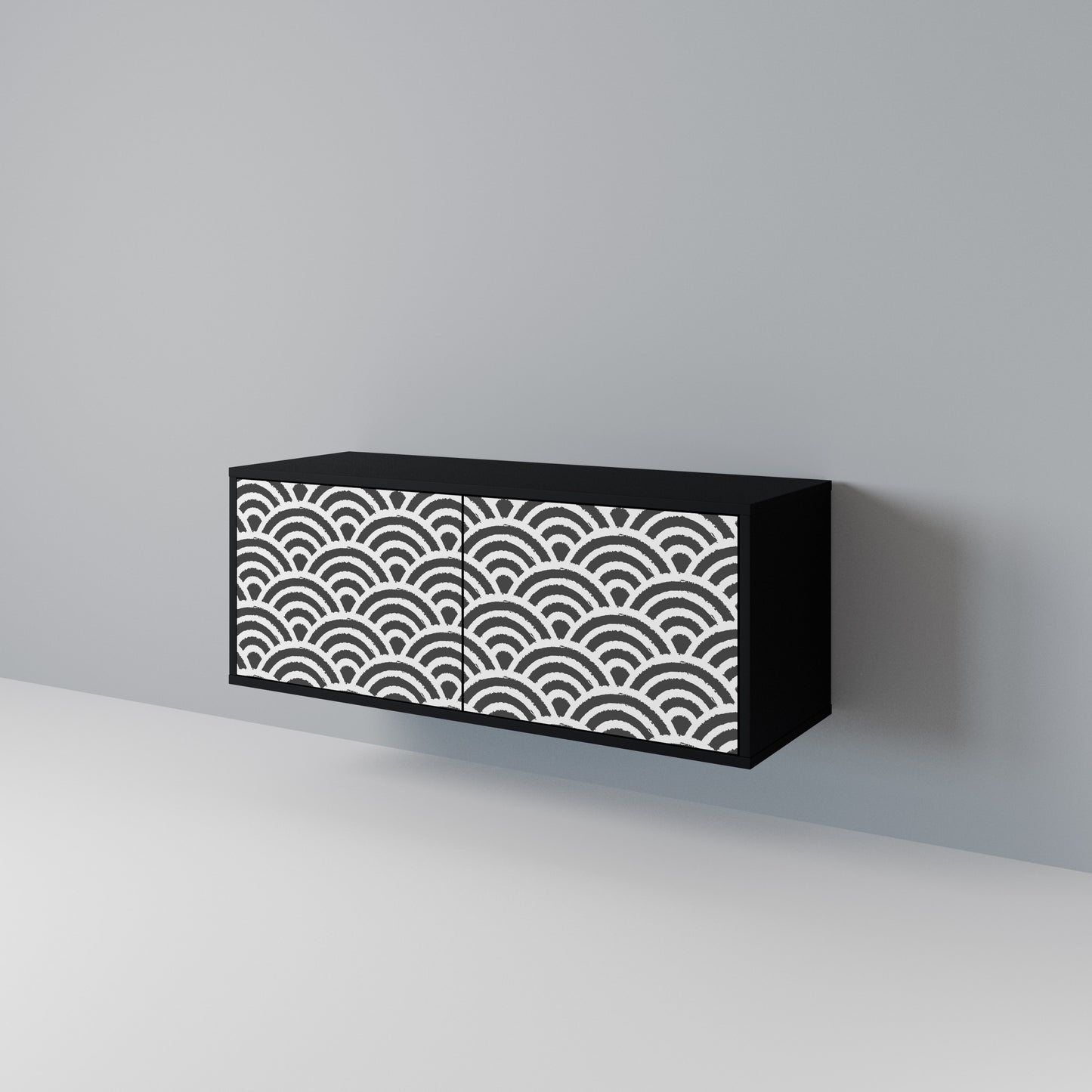 GLOOMY HOST Compact 2-Door TV Cabinet