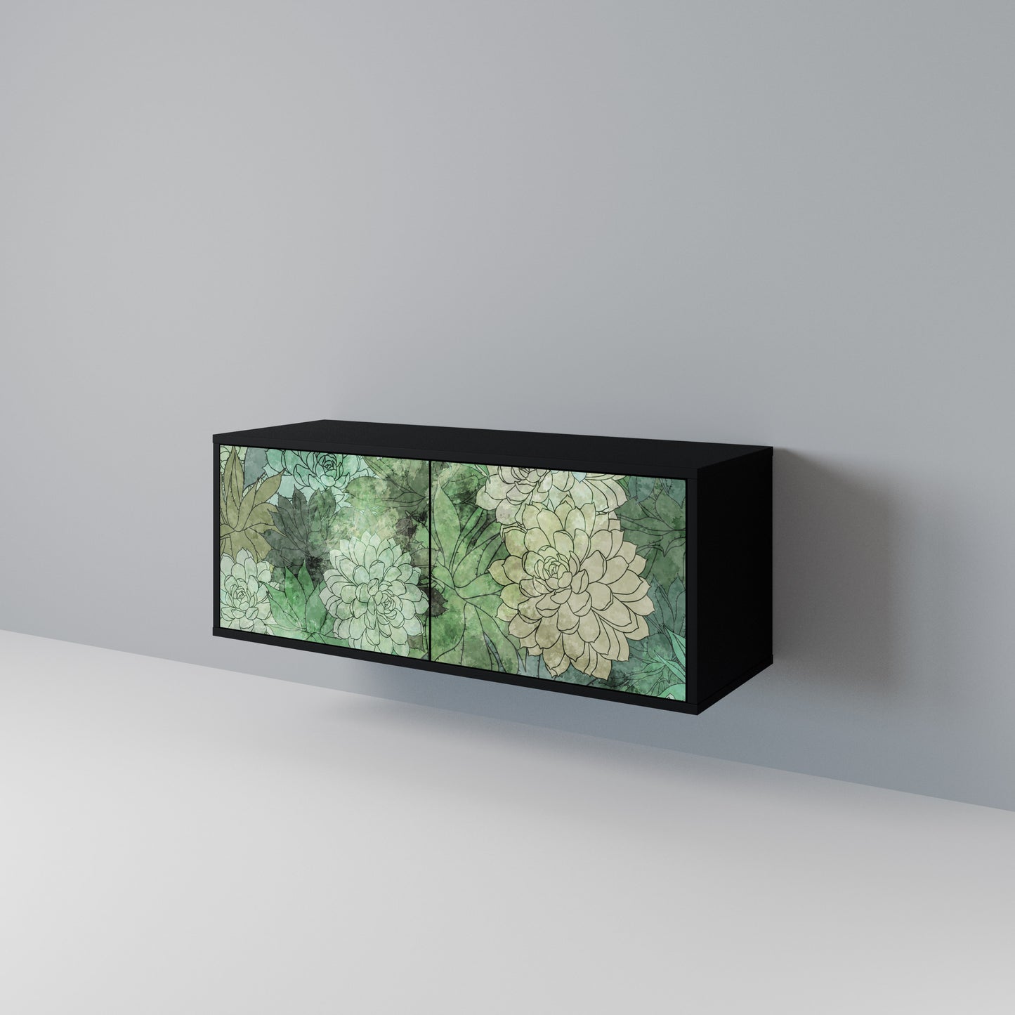 SUCCULENT CLUSTER Compact 2-Door TV Cabinet