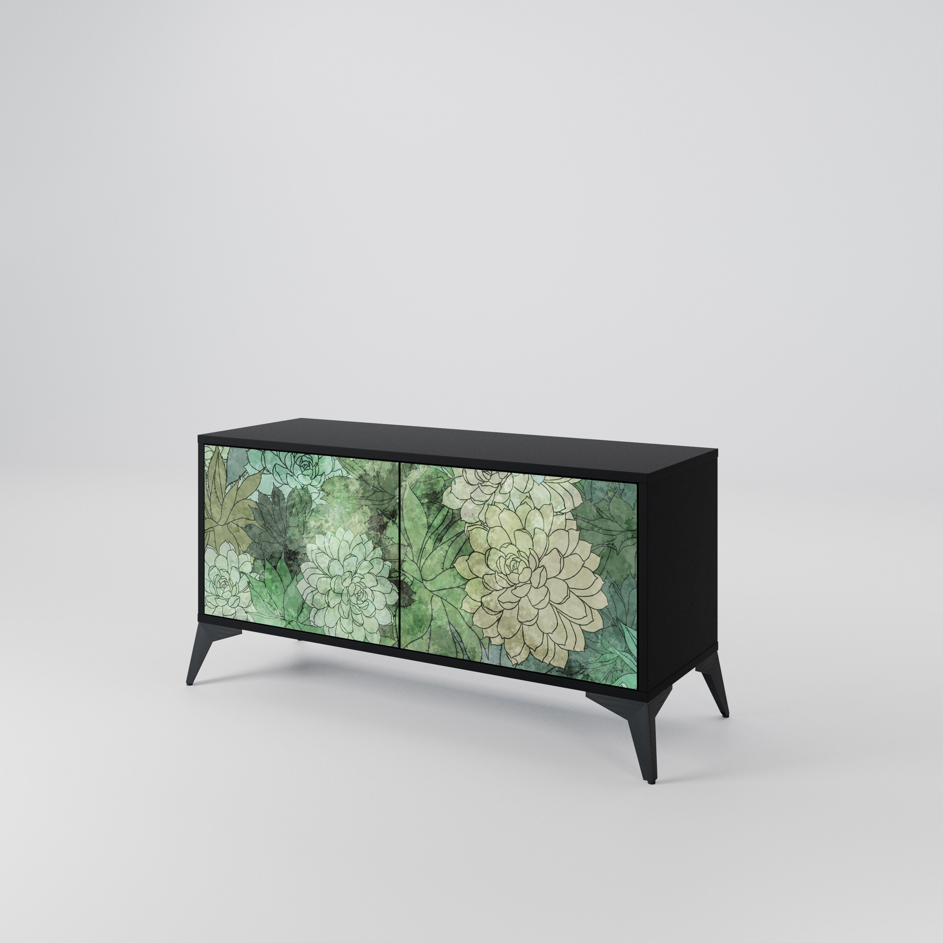 SUCCULENT CLUSTER Compact 2-Door TV Cabinet