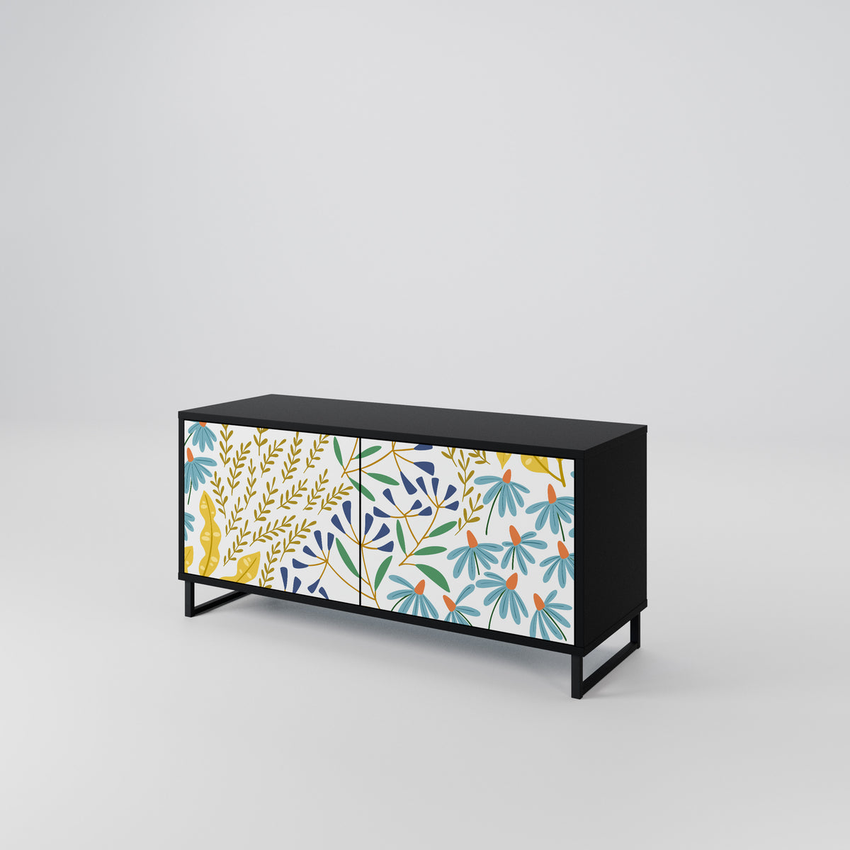 HELLO SPRING Compact 2-Door TV Cabinet