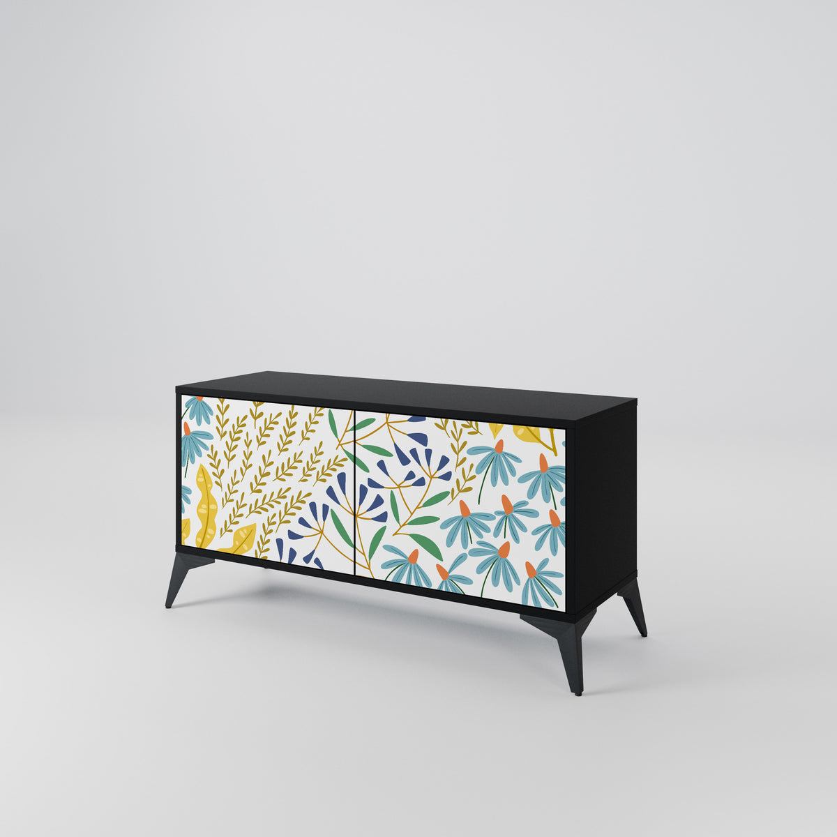 HELLO SPRING Compact 2-Door TV Cabinet