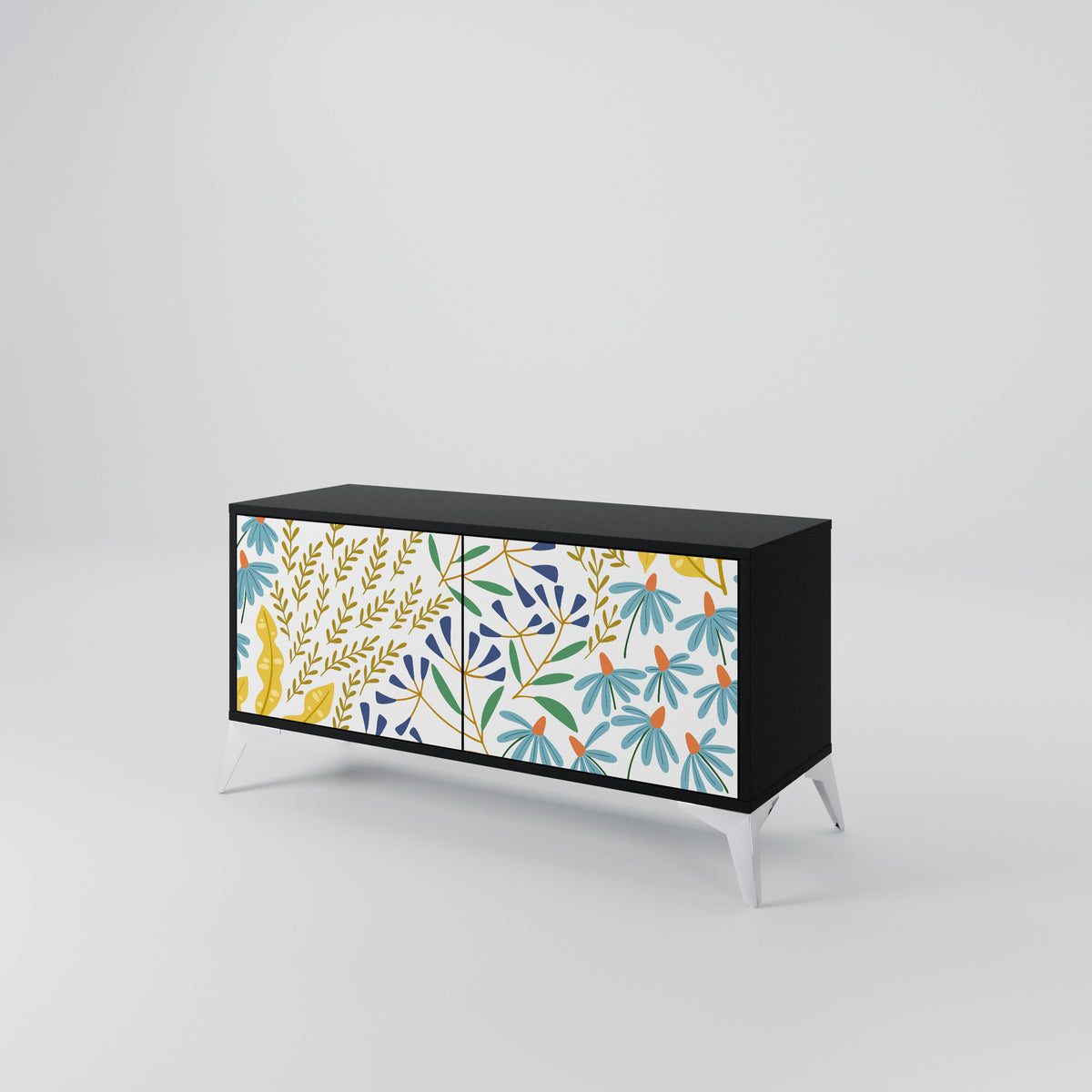 HELLO SPRING Compact 2-Door TV Cabinet